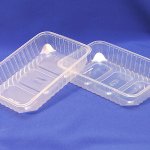 Контейнер ПП прямоугольный  0,5 л  с крышкой (182*136*35)