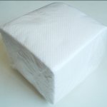 Салфетки бумажные 24х24 белые 100шт.